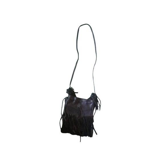 Cut n paste leather tassled Crossbody Lia - Picture 1 of 3